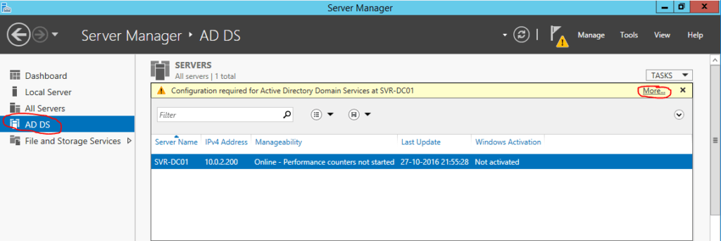 servermanager dcpromo start