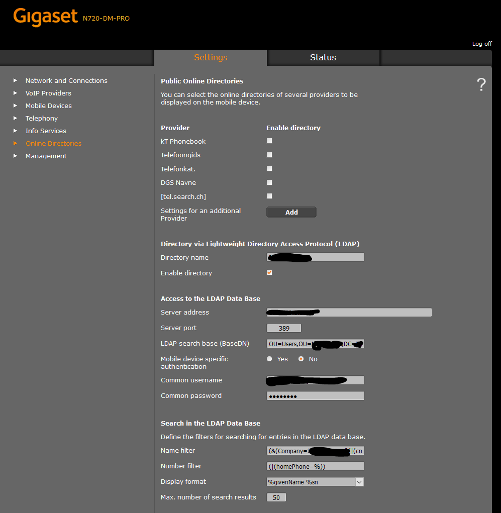 gigaset-online-directories