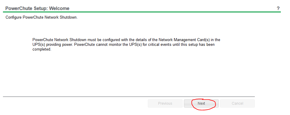 powerchute network shutdown setup 1