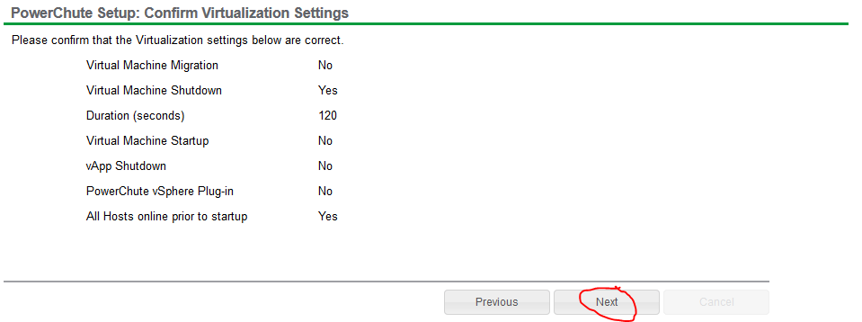 powerchute network shutdown setup 15