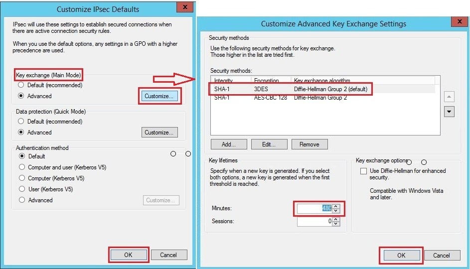 Sonicwall site2site vpn server 2012r2 33