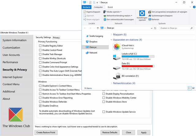 Windows 10 Gebruiksvriendelijker maken zonder irraties 10