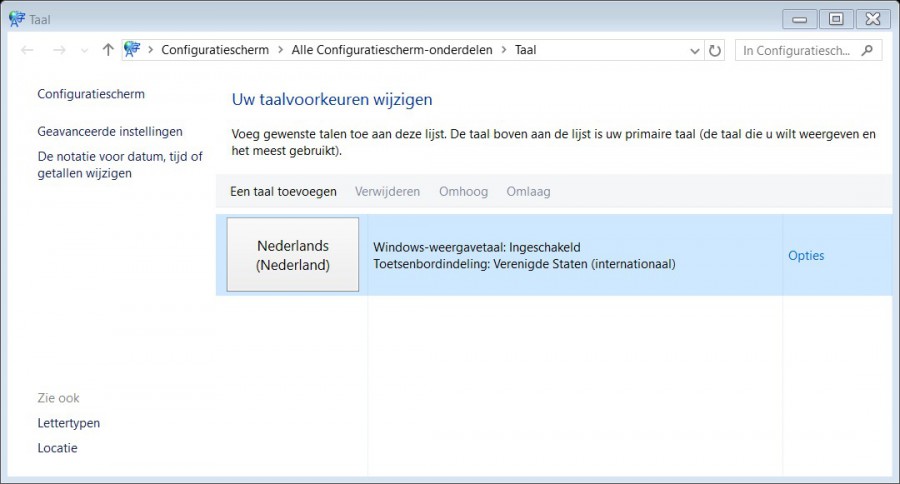 Windows 10 Wifi wachtwoord qwerty ipv azerty 2