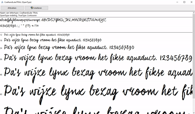 lettertypes beheren in Windows 1