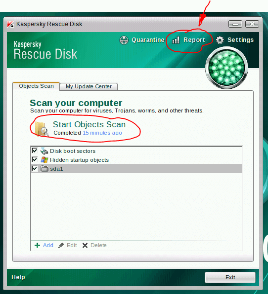 Kaspersky rescue cd gebruiken 10