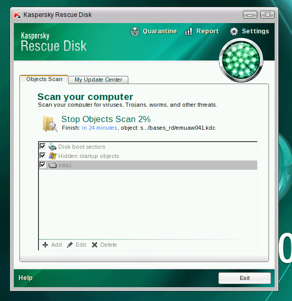 Kaspersky rescue cd gebruiken 9