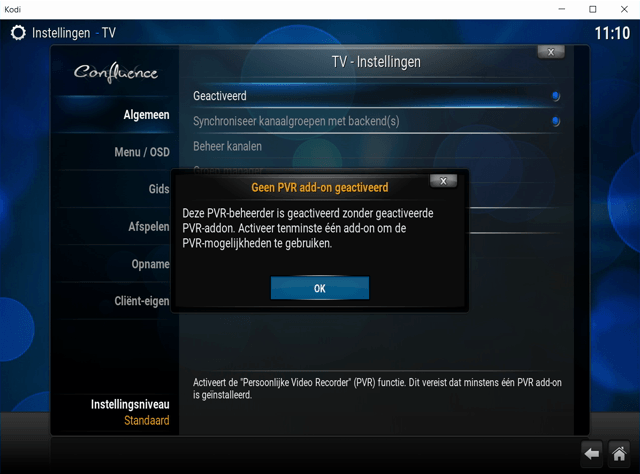 Live TV bekijken met Kodi 3