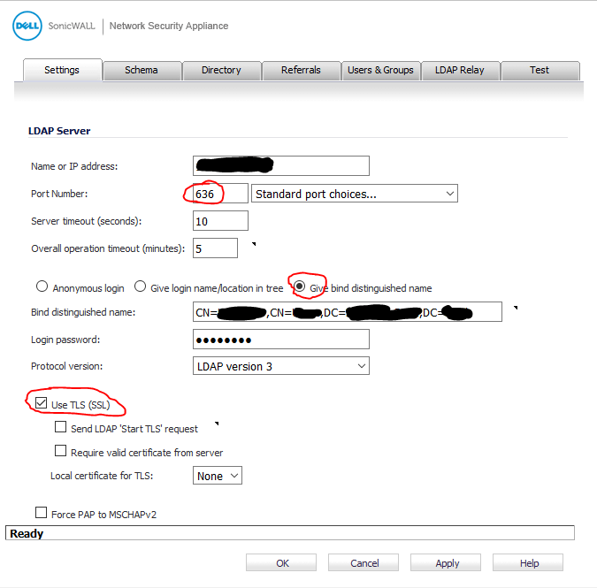 SonicWall password change werkt niet ssl vpn 3