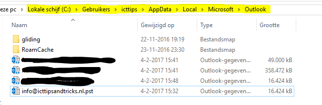 email terughalen na verwijderen outlook account 1