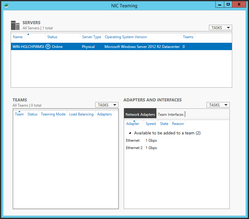 Server 2012 NIC Teaming setup 02