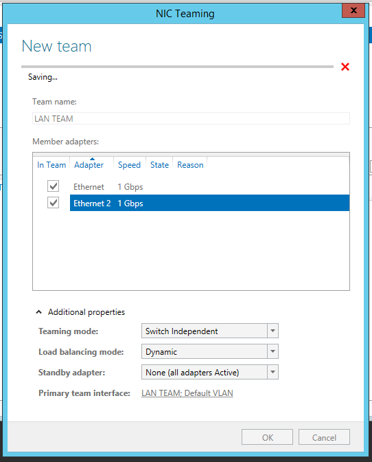 Server 2012 NIC Teaming setup 04