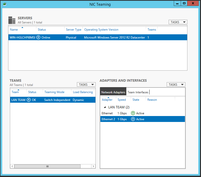 Server 2012 NIC Teaming setup 05