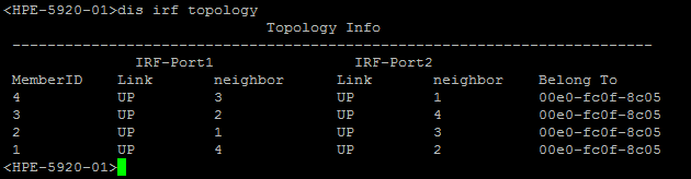 hpe 5920 irf 3