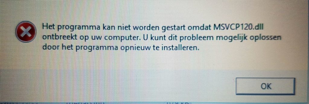 msvcp20dll missing error