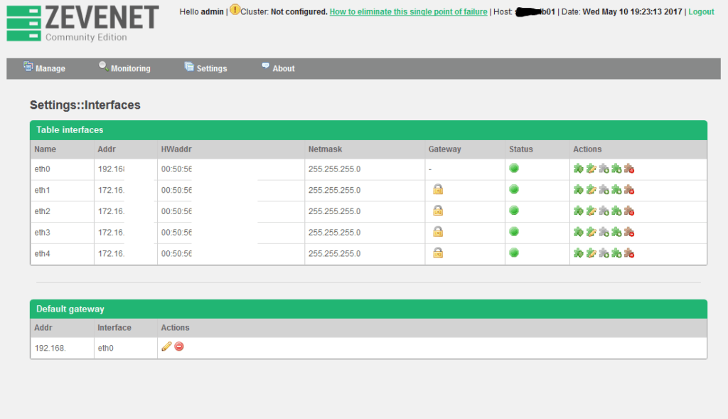 Zevenet Load Balancer configuratie 02-2