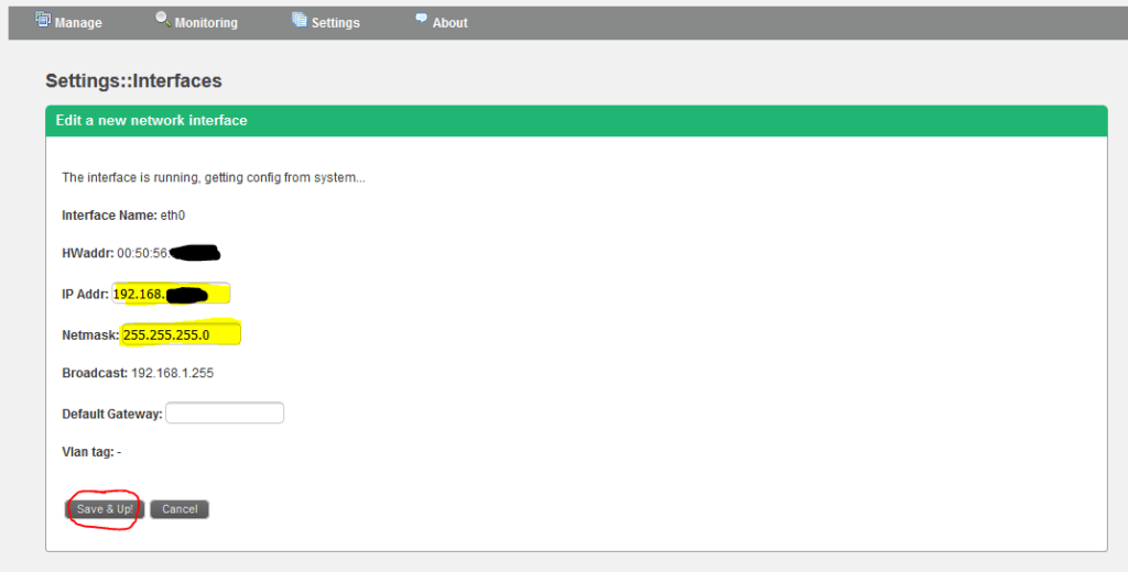 Zevenet Load Balancer configuratie 03