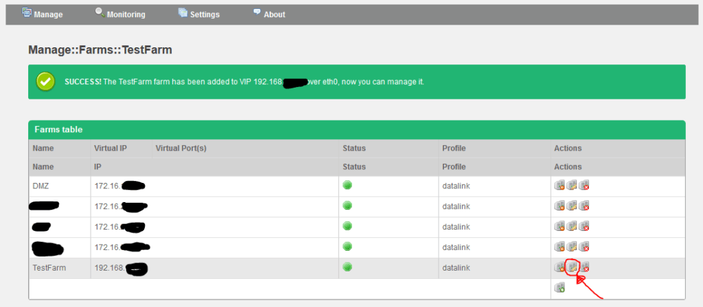 Zevenet Load Balancer configuratie 07