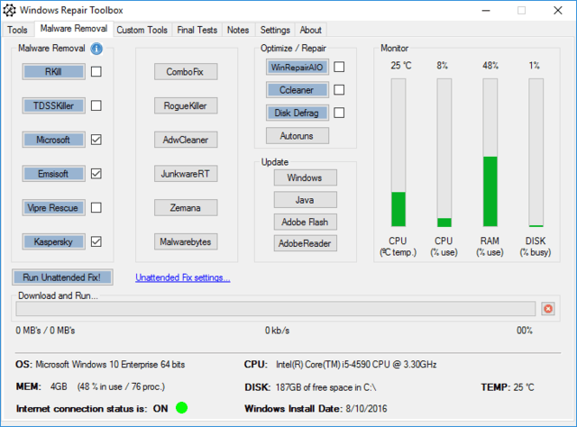 Fix je pc met de tools in de Windows Repair Toolbox 14