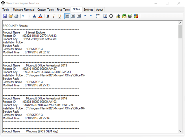 Fix je pc met de tools in de Windows Repair Toolbox 15