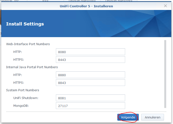 Unifi synology dsm 6 15