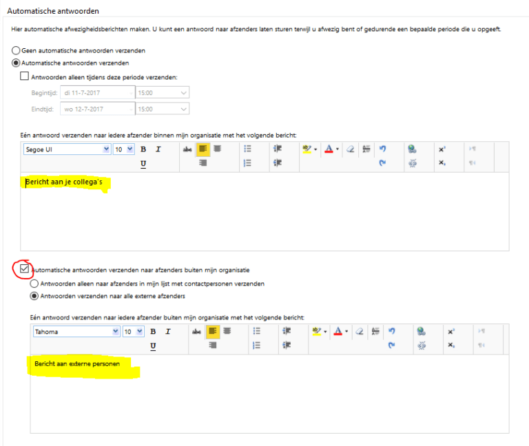 Afwezigheidsbericht instellen via Outlook Web App (OWA)  ICT Tips and