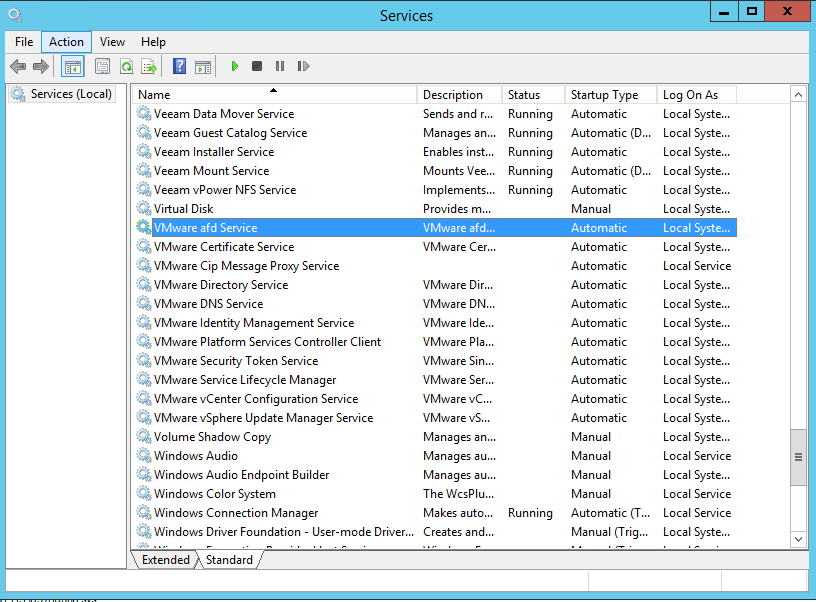 vmware upgrade failing with error 04