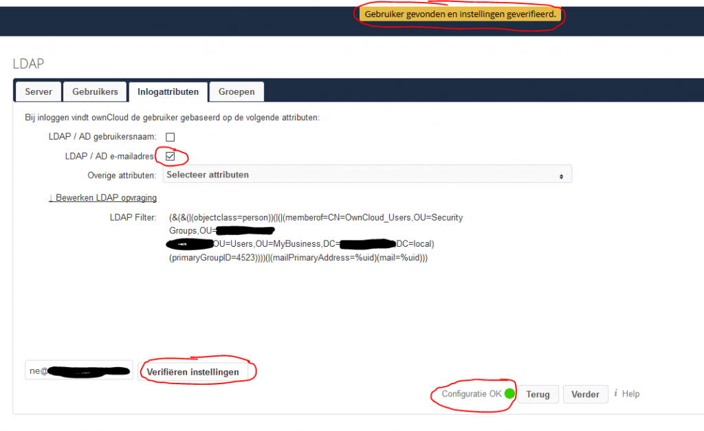 owncloud met ldap inrichten 06