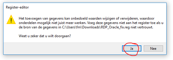 rdp werkt niet na windows mei update 02