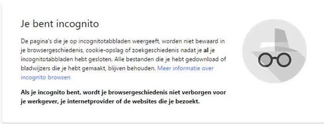 Prive modus van je browser gebruiken 01