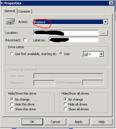 Drive mapping gpo issue 01