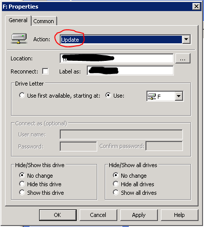 Drive mapping gpo issue 02