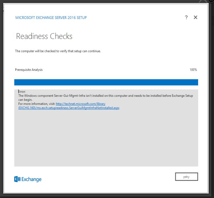 Exchange 2016 Upgrade fails 01