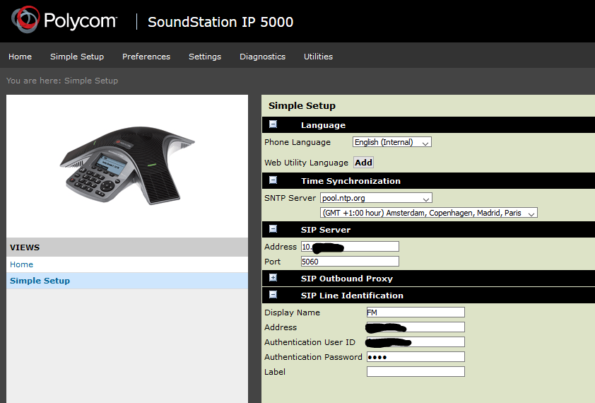 soundstation settings 5