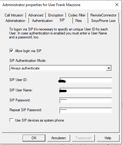 swyx settings