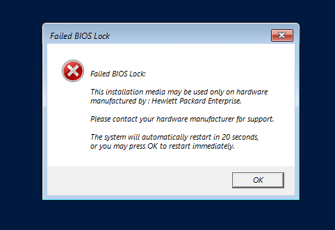 failed bios lock
