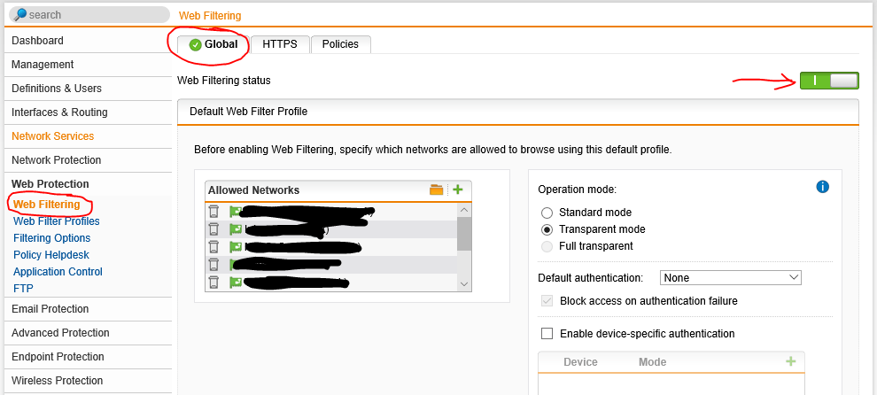 sophos masquerading 3