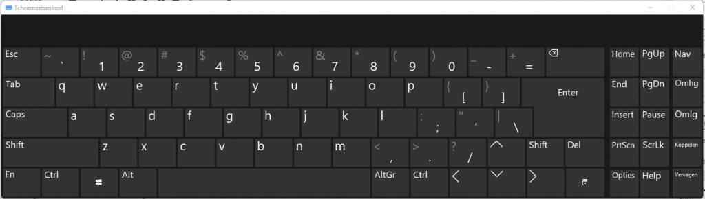 schermtoetsenbord