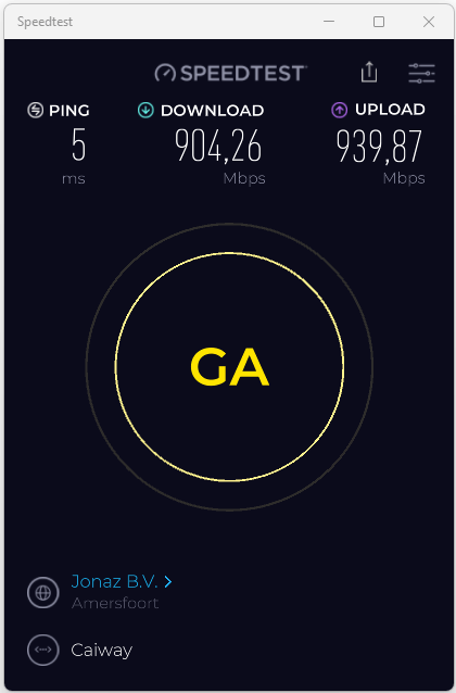 Delta Fiber Speedtest